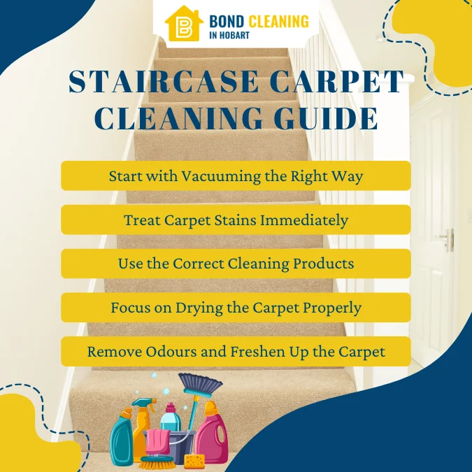 Staircase Carpet cleaning guide